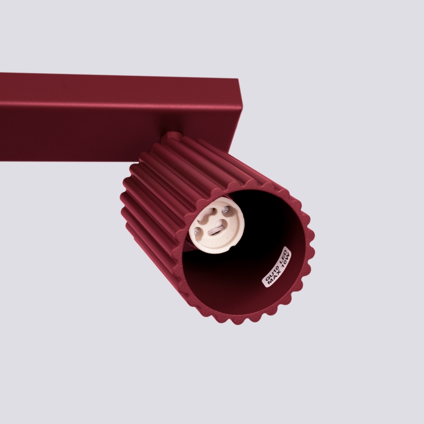 Brilagi - Taškinis šviestuvas CRESTO 4xGU10/10W/230V bordo