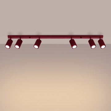 Brilagi - Taškinis šviestuvas CRESTO 6xGU10/10W/230V bordo