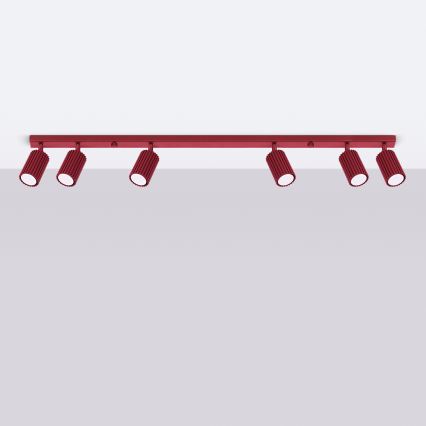 Brilagi - Taškinis šviestuvas CRESTO 6xGU10/10W/230V bordo