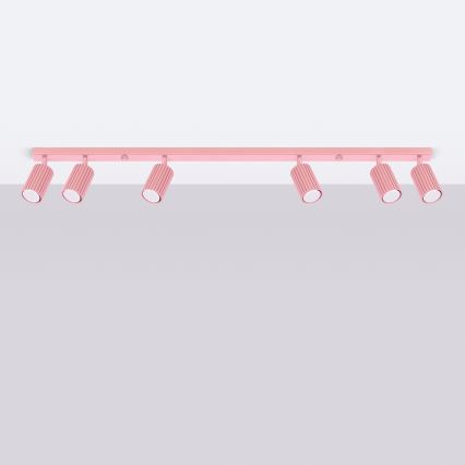 Brilagi - taškinis šviestuvas CRESTO 6xGU10/10W/230V rožinis