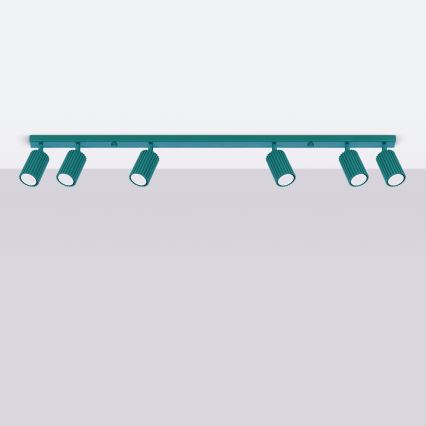 Brilagi - Taškinis šviestuvas CRESTO 6xGU10/10W/230V, tirkizinis