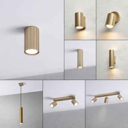 Brilagi - Taškinis šviestuvas CRISPINA 1xGU10/10W/230V 10 cm auksinis