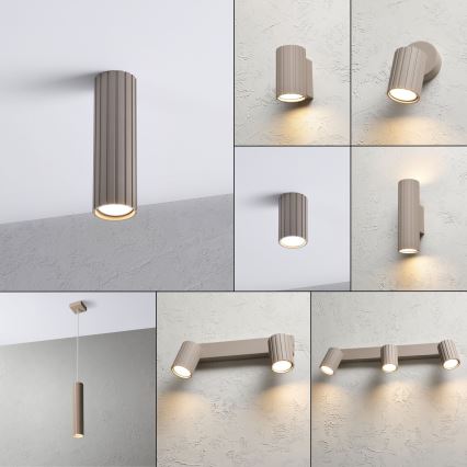 Brilagi - Taškinis šviestuvas CRISPINA 1xGU10/10W/230V 20 cm smėlinis