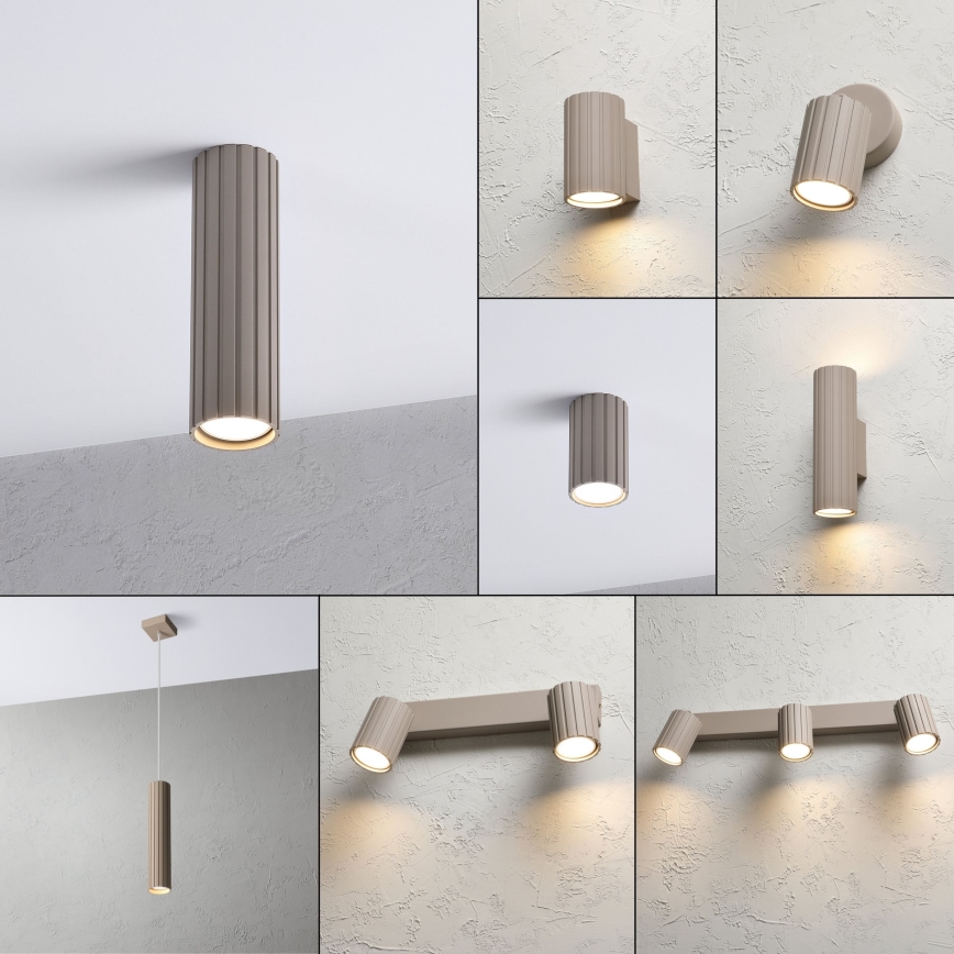 Brilagi - Taškinis šviestuvas CRISPINA 1xGU10/10W/230V 20 cm smėlinis