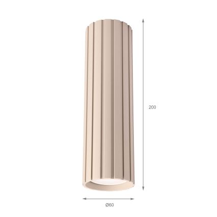 Brilagi - Taškinis šviestuvas CRISPINA 1xGU10/10W/230V 20 cm smėlinis
