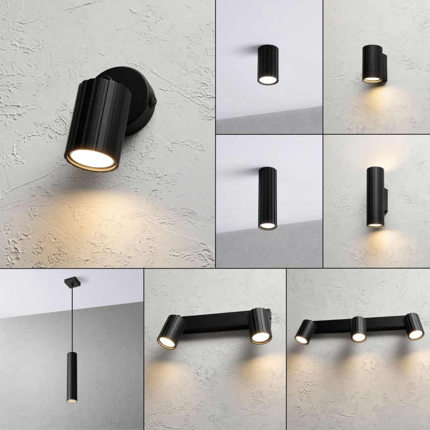 Brilagi - Taškinis šviestuvas CRISPINA 1xGU10/10W/230V juoda