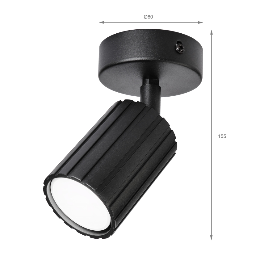 Brilagi - Taškinis šviestuvas CRISPINA 1xGU10/10W/230V juodas