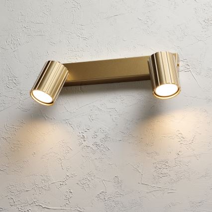 Brilagi - taškinis šviestuvas CRISPINA 2xGU10/10W/230V auksinis