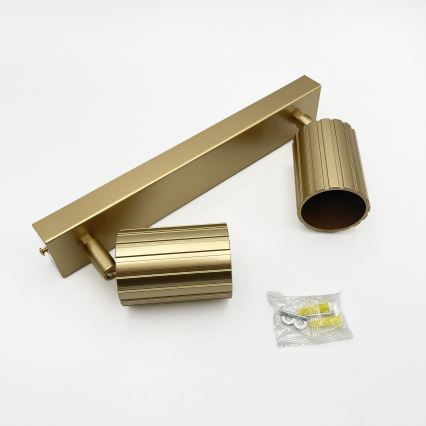 Brilagi - taškinis šviestuvas CRISPINA 2xGU10/10W/230V auksinis