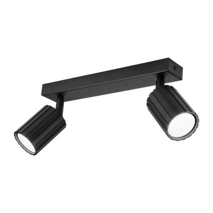 Brilagi - taškinis šviestuvas CRISPINA 2xGU10/10W/230V juodas