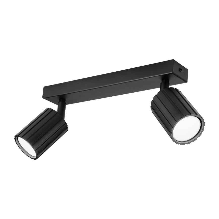 Brilagi - taškinis šviestuvas CRISPINA 2xGU10/10W/230V juodas