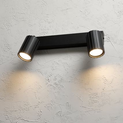 Brilagi - taškinis šviestuvas CRISPINA 2xGU10/10W/230V juodas