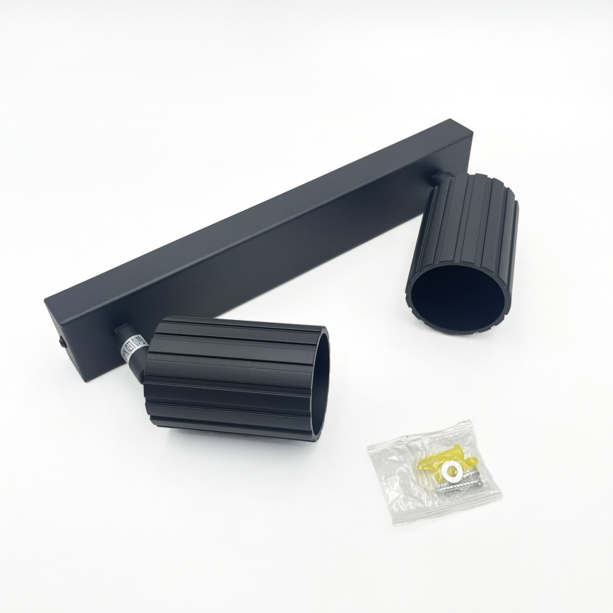 Brilagi - taškinis šviestuvas CRISPINA 2xGU10/10W/230V juodas