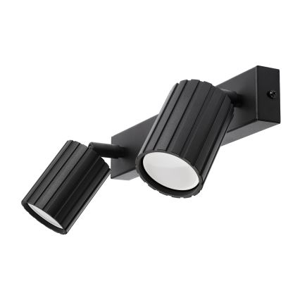 Brilagi - taškinis šviestuvas CRISPINA 2xGU10/10W/230V juodas