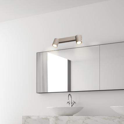 Brilagi - taškinis šviestuvas CRISPINA 2xGU10/10W/230V smėlio spalvos