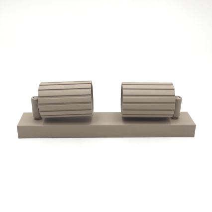 Brilagi - taškinis šviestuvas CRISPINA 2xGU10/10W/230V smėlio spalvos