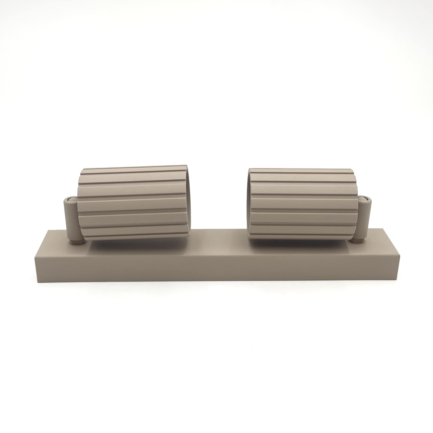 Brilagi - taškinis šviestuvas CRISPINA 2xGU10/10W/230V smėlio spalvos