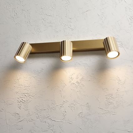 Brilagi - taškinis šviestuvas CRISPINA 3xGU10/10W/230V auksinis