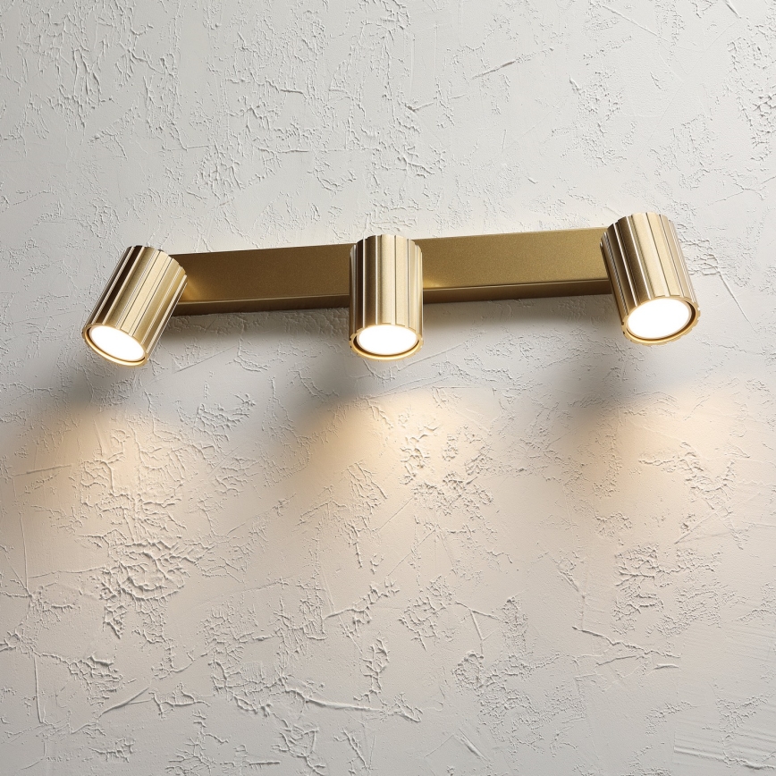 Brilagi - taškinis šviestuvas CRISPINA 3xGU10/10W/230V auksinis