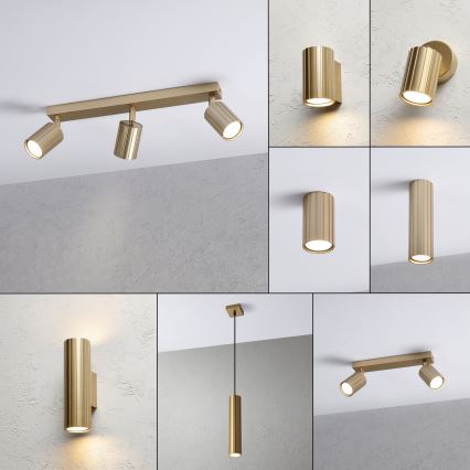 Brilagi - taškinis šviestuvas CRISPINA 3xGU10/10W/230V auksinis