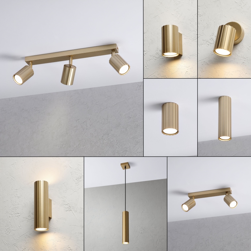 Brilagi - taškinis šviestuvas CRISPINA 3xGU10/10W/230V auksinis