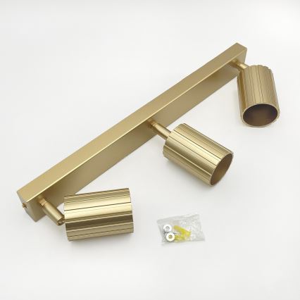 Brilagi - taškinis šviestuvas CRISPINA 3xGU10/10W/230V auksinis