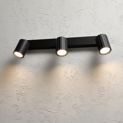 Brilagi - Taškinis šviestuvas CRISPINA 3xGU10/10W/230V juodas