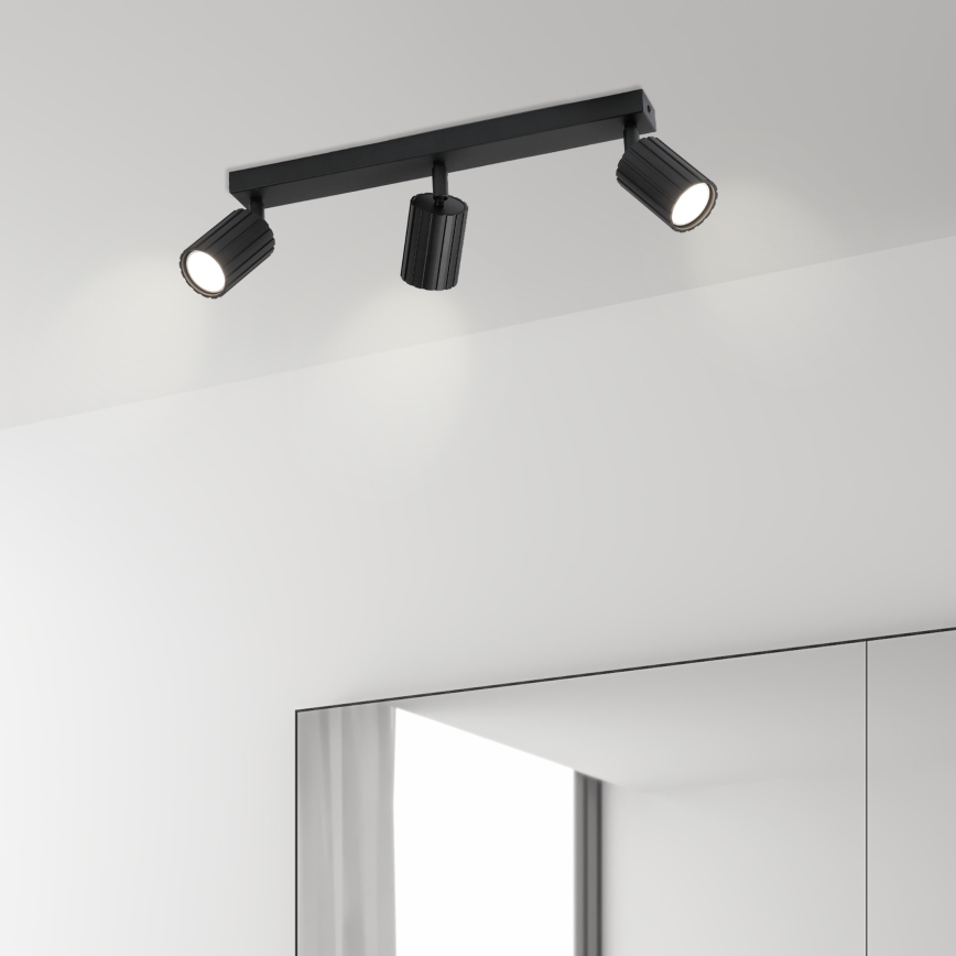 Brilagi - Taškinis šviestuvas CRISPINA 3xGU10/10W/230V juodas