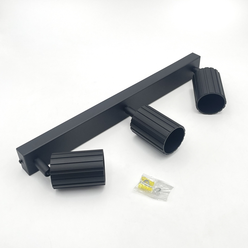 Brilagi - Taškinis šviestuvas CRISPINA 3xGU10/10W/230V juodas