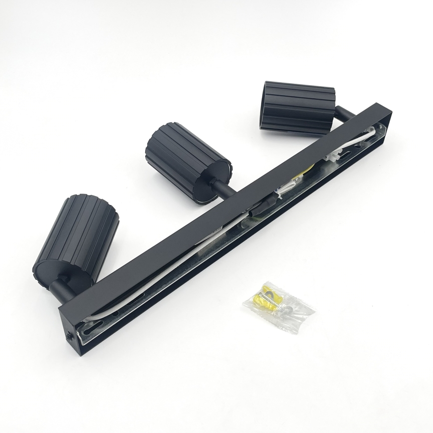 Brilagi - Taškinis šviestuvas CRISPINA 3xGU10/10W/230V juodas