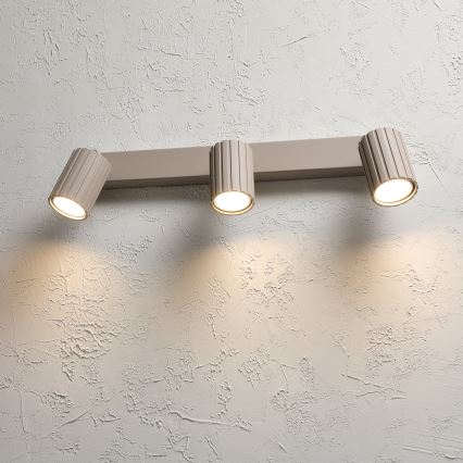 Brilagi - taškinis šviestuvas CRISPINA 3xGU10/10W/230V smėlinis