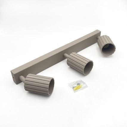 Brilagi - taškinis šviestuvas CRISPINA 3xGU10/10W/230V smėlinis