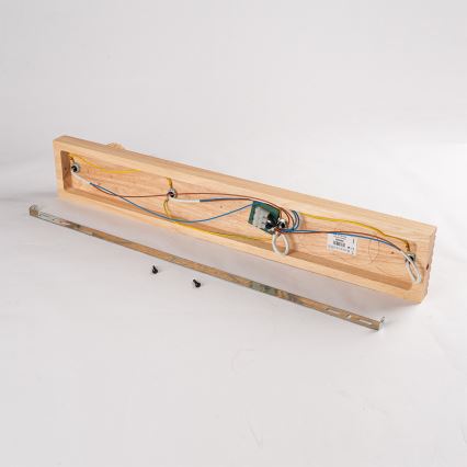 Brilagi - Taškinis šviestuvas HYGGE 4xE14/15W/230V medinis/dūminis