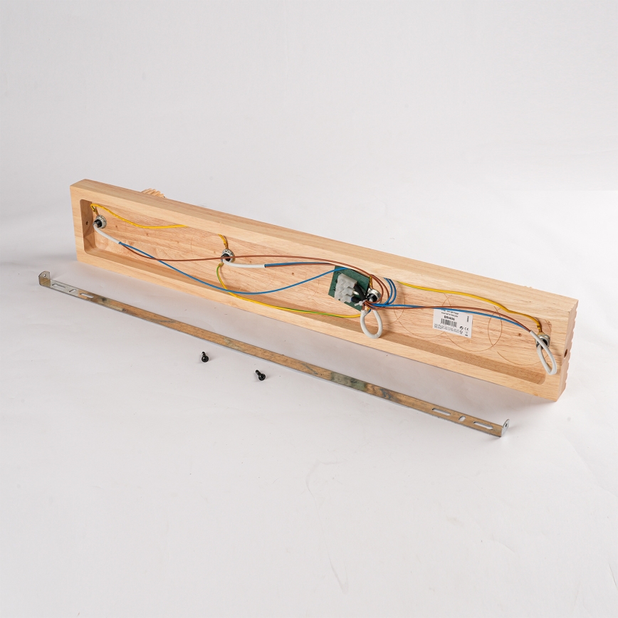 Brilagi - Taškinis šviestuvas HYGGE 4xE14/15W/230V medinis/dūminis