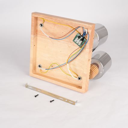 Brilagi - Taškinis šviestuvas HYGGE 4xE14/15W/230V medinis/dūminis