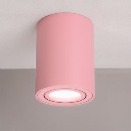 BRILAGI - Taškinis šviestuvas MIA 1xGU10/30W/230V 100x80 mm rožinė