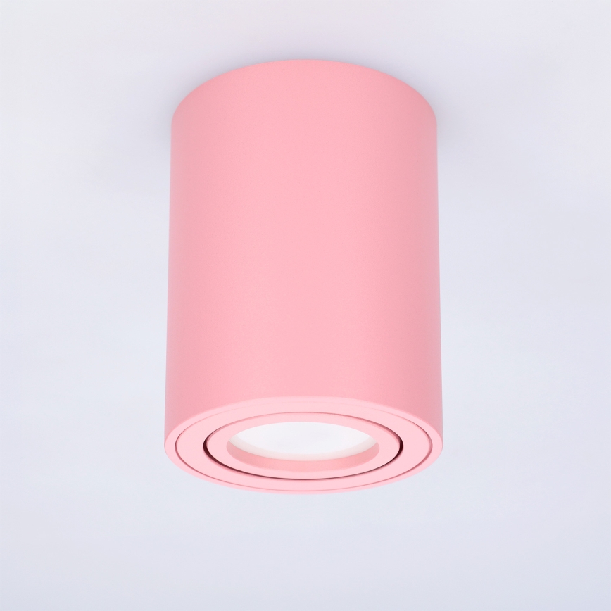 BRILAGI - Taškinis šviestuvas MIA 1xGU10/30W/230V 100x80 mm rožinė