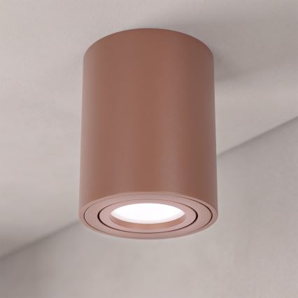 BRILAGI - Taškinis šviestuvas MIA 1xGU10/30W/230V 100x80 mm rudas