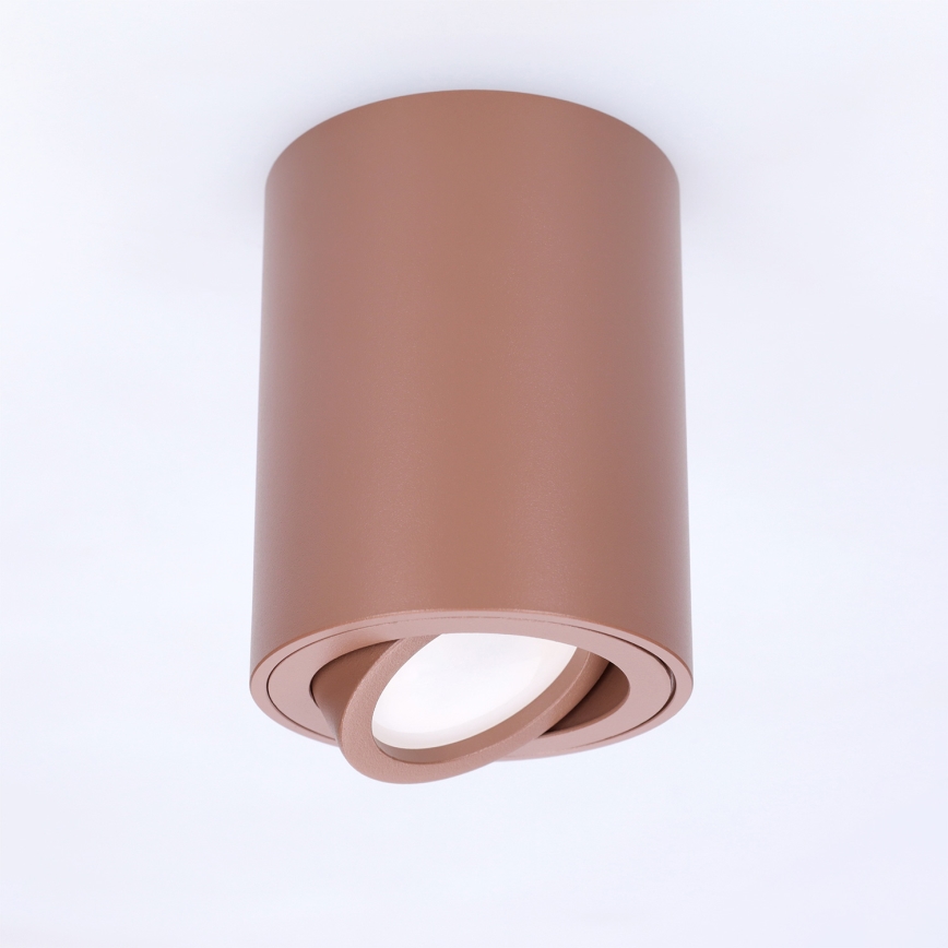 BRILAGI - Taškinis šviestuvas MIA 1xGU10/30W/230V 100x80 mm rudas