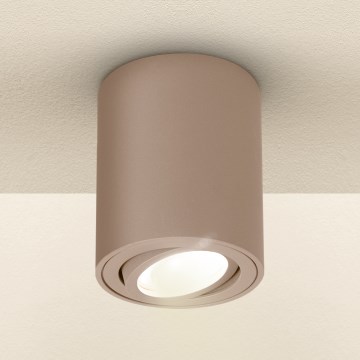 Brilagi - taškinis šviestuvas MIA 1xGU10/30W/230V 100x80 mm smėlio spalvos