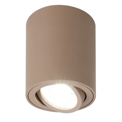 Brilagi - taškinis šviestuvas MIA 1xGU10/30W/230V 100x80 mm smėlio spalvos