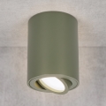 BRILAGI - Taškinis šviestuvas MIA 1xGU10/30W/230V 100x80 mm tamsiai žalias