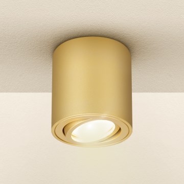 Brilagi - Taškinis šviestuvas MIA 1xGU10/30W/230V 84x80 mm auksinis