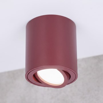 BRILAGI - Taškinis šviestuvas MIA 1xGU10/30W/230V 84x80 mm bordo