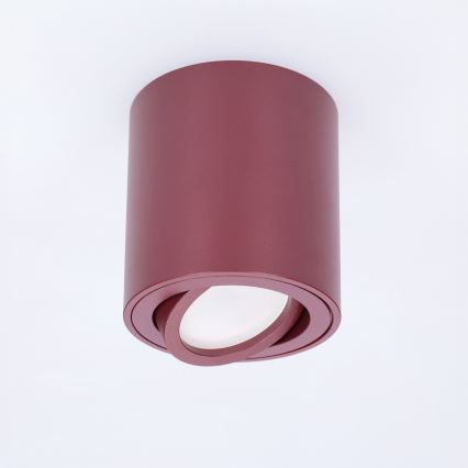 BRILAGI - Taškinis šviestuvas MIA 1xGU10/30W/230V 84x80 mm bordo