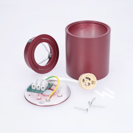 BRILAGI - Taškinis šviestuvas MIA 1xGU10/30W/230V 84x80 mm bordo