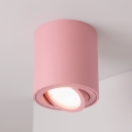 BRILAGI - Taškinis šviestuvas MIA 1xGU10/30W/230V 84x80 mm rožinis