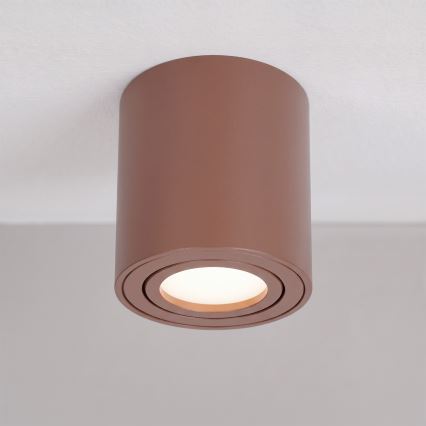 BRILAGI - Taškinis šviestuvas MIA 1xGU10/30W/230V 84x80 mm ruda