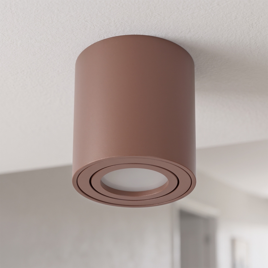 BRILAGI - Taškinis šviestuvas MIA 1xGU10/30W/230V 84x80 mm ruda