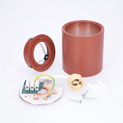 BRILAGI - Taškinis šviestuvas MIA 1xGU10/30W/230V 84x80 mm rudas